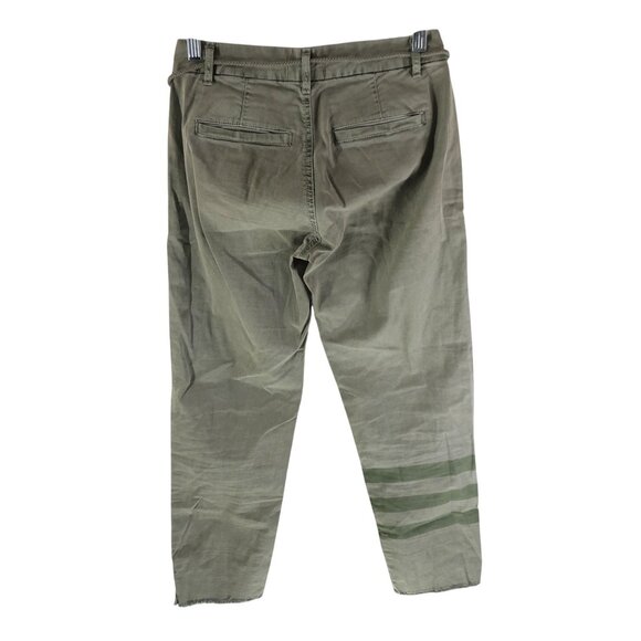 Sundry Womens Olive Green Twill Drawstring Waist Pants Size 24 - Picture 2 of 5